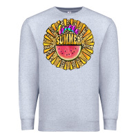 Heather Grey hello summer Premium Sweatshirt - JahusDesignShop