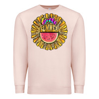 Pale Pink hello summer Premium Sweatshirt - JahusDesignShop