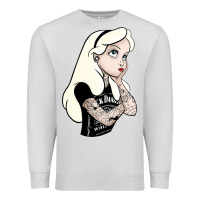 Dove Grey alice tattoo Premium Sweatshirt - artisFamous