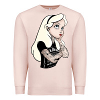 Pale Pink alice tattoo Premium Sweatshirt - artisFamous