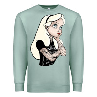 Seafoam alice tattoo Premium Sweatshirt - artisFamous