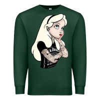 Sports Green alice tattoo Premium Sweatshirt - artisFamous