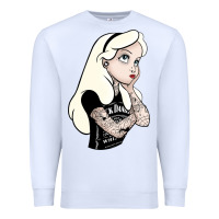 White alice tattoo Premium Sweatshirt - artisFamous