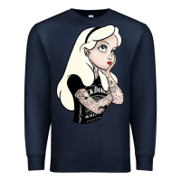 Navy alice tattoo Premium Sweatshirt - artisFamous
