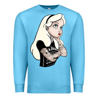 Ocean Blue alice tattoo Premium Sweatshirt - artisFamous