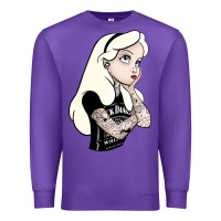 Purple alice tattoo Premium Sweatshirt - artisFamous