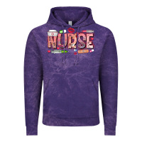 Cloud Purple Nurse Valentine Vintage Hoodie - CowhideDigitalArt