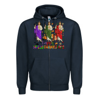 Navy san judas happy  hallothanksmas Zipper Hoodie - JahusDesignShop