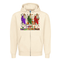 Sandshell san judas happy  hallothanksmas Zipper Hoodie - JahusDesignShop