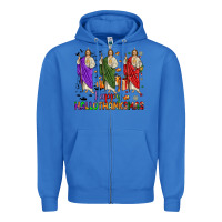 True Royal san judas happy  hallothanksmas Zipper Hoodie - JahusDesignShop