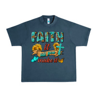 Midnight Navy Faith It Till You Make It Urban Heavy Tee - BundleAndBundleShop