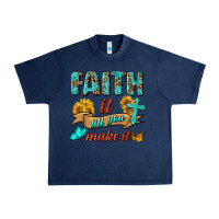 Navy Faith It Till You Make It Urban Heavy Tee - BundleAndBundleShop
