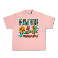 Salmon Faith It Till You Make It Urban Heavy Tee - BundleAndBundleShop