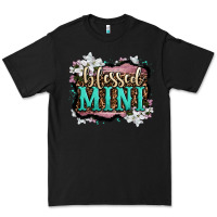 Black blessed mini Premium Tee - OliviaCreatesArt