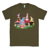 Army Green Easter gnomies truck  Easter Day Classic Tee - CowGirlArtShop