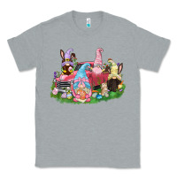 Heather Grey Easter gnomies truck  Easter Day Classic Tee - CowGirlArtShop