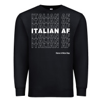 Black italian af Premium Sweatshirt - artisFamous