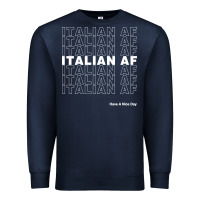 Navy italian af Premium Sweatshirt - artisFamous