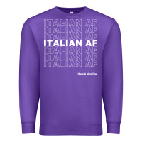 Purple italian af Premium Sweatshirt - artisFamous