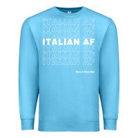 Ocean Blue italian af Premium Sweatshirt - artisFamous