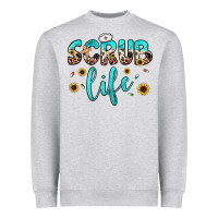 Heather Grey scrub life Heavyweight Sweatshirt - JahusDesignShop