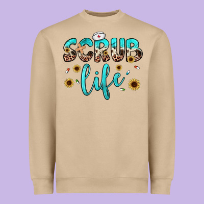 Scrub Life Heavyweight Sweatshirt Designed By Jahusdesignshop