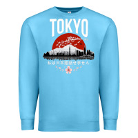 Ocean Blue tokyo Premium Sweatshirt - artisFamous
