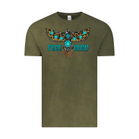 Vintage Olive turquoise freebird Vintage Tee - RanaPortraitStore
