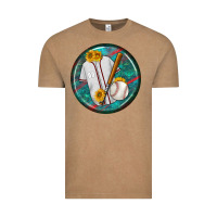 Vintage Coffee baseball with sunflower round earrings Vintage Tee - BundleAndBundleShop