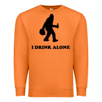 Carrot bigfoot sasquatch i drink alone Premium Sweatshirt - artisFamous