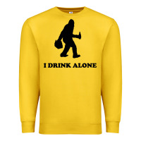 Lemon bigfoot sasquatch i drink alone Premium Sweatshirt - artisFamous