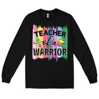 Black Teacher of a warrior Long Sleeve Tee - CowhideDigitalArt