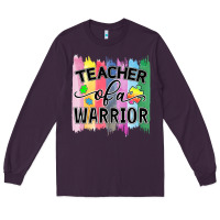 Plum Teacher of a warrior Long Sleeve Tee - CowhideDigitalArt