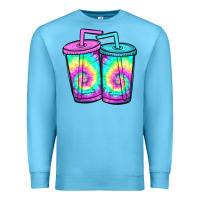 Ocean Blue tie dye loaded tea Premium Sweatshirt - JahusDesignShop