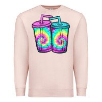 Pale Pink tie dye loaded tea Premium Sweatshirt - JahusDesignShop