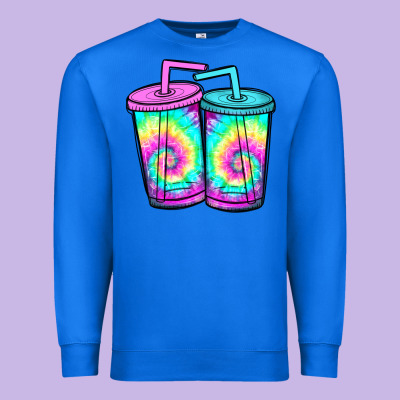 Tie Dye Loaded Tea Premium Sweatshirt Designed By Jahusdesignshop