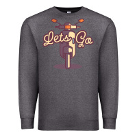 Charcoal Heather vespa Premium Sweatshirt - artisFamous