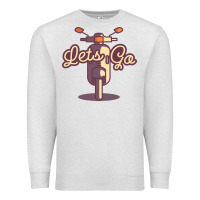 Oatmeal Heather vespa Premium Sweatshirt - artisFamous