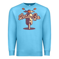Ocean Blue vespa Premium Sweatshirt - artisFamous