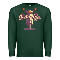 Sports Green vespa Premium Sweatshirt - artisFamous