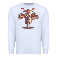 White vespa Premium Sweatshirt - artisFamous