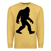 Antique Gold bigfoot in black design Premium Sweatshirt - artisFamous