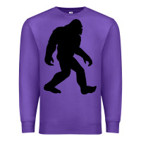 Purple bigfoot in black design Premium Sweatshirt - artisFamous