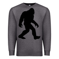Charcoal Heather bigfoot in black design Premium Sweatshirt - artisFamous