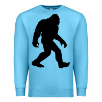 Ocean Blue bigfoot in black design Premium Sweatshirt - artisFamous