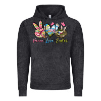 Vintage Black Peace love Easter Vintage Hoodie - LillyAllenDesigns