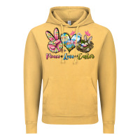 Vintage Mustard Peace love Easter Vintage Hoodie - LillyAllenDesigns