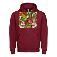 Burgundy little debbie tree cakes leopard Zipper Hoodie - JahusDesignShop