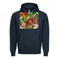Navy little debbie tree cakes leopard Zipper Hoodie - JahusDesignShop