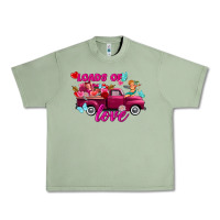 Oil Green Loads of love valentine's day truck Urban Heavy Tee - FaDigitalArtStudio